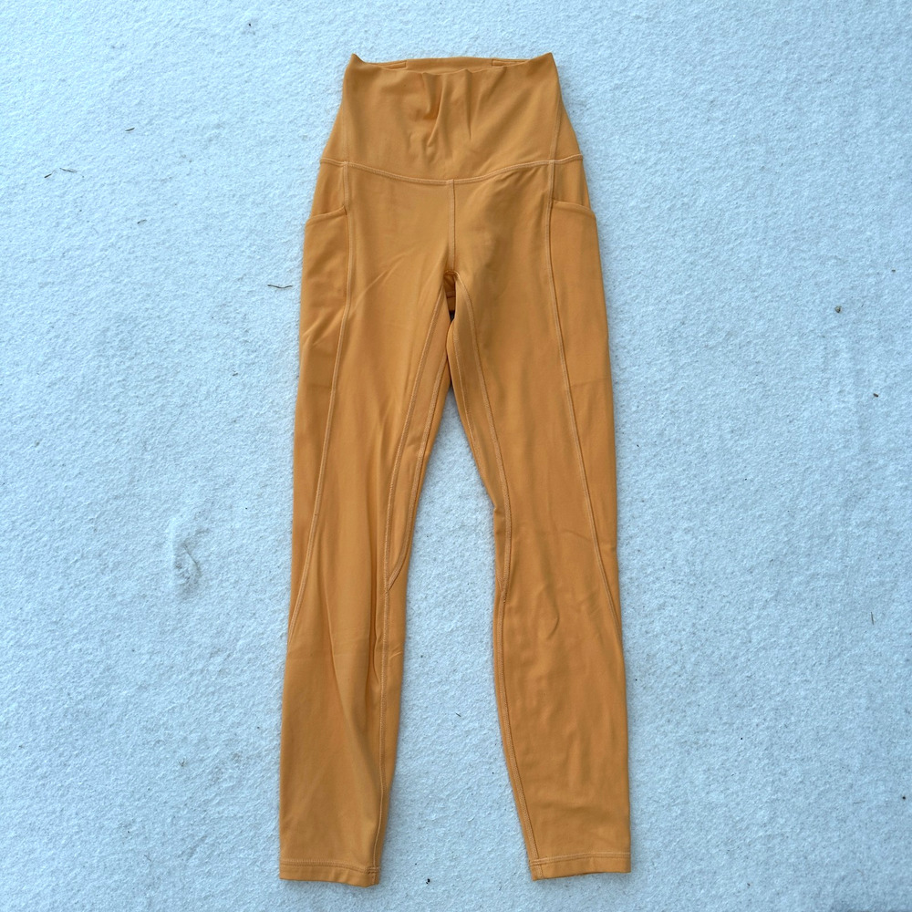 Lululemon Align High-Rise Pant with Pockets 25" Women's Size 2 Mango Dream Yoga